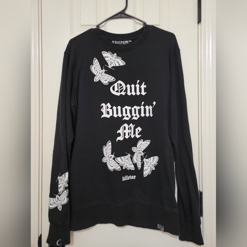 Killstar Quit Buggin' Me Long Sleeve XL Black